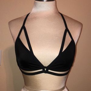Black strappy Bralette